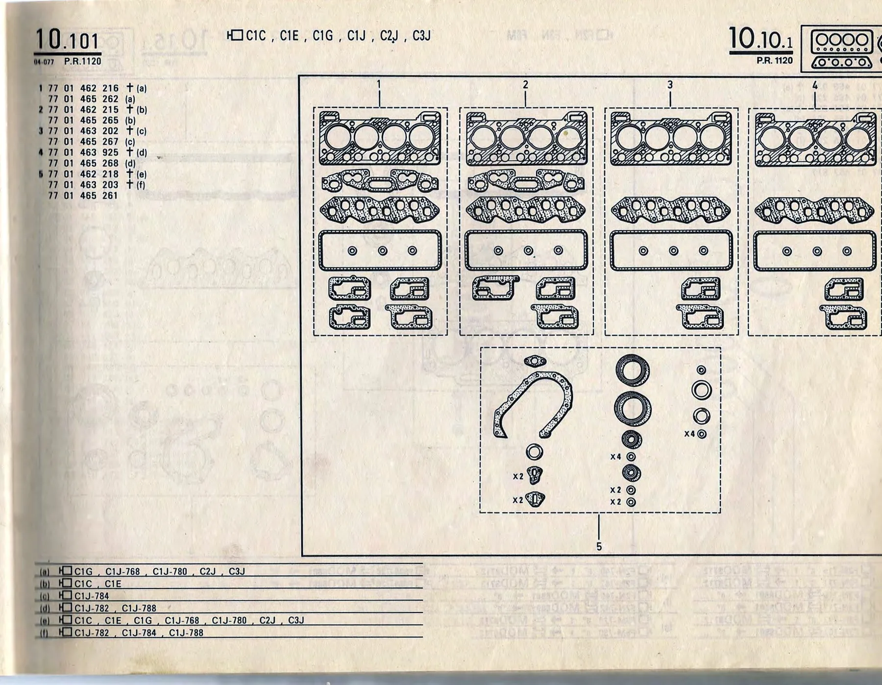 Parts catalogue page 10.10