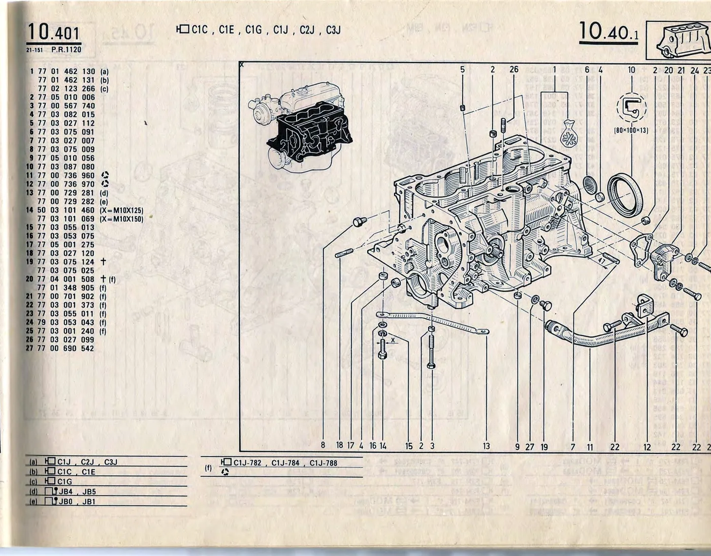 Parts catalogue page 10.40
