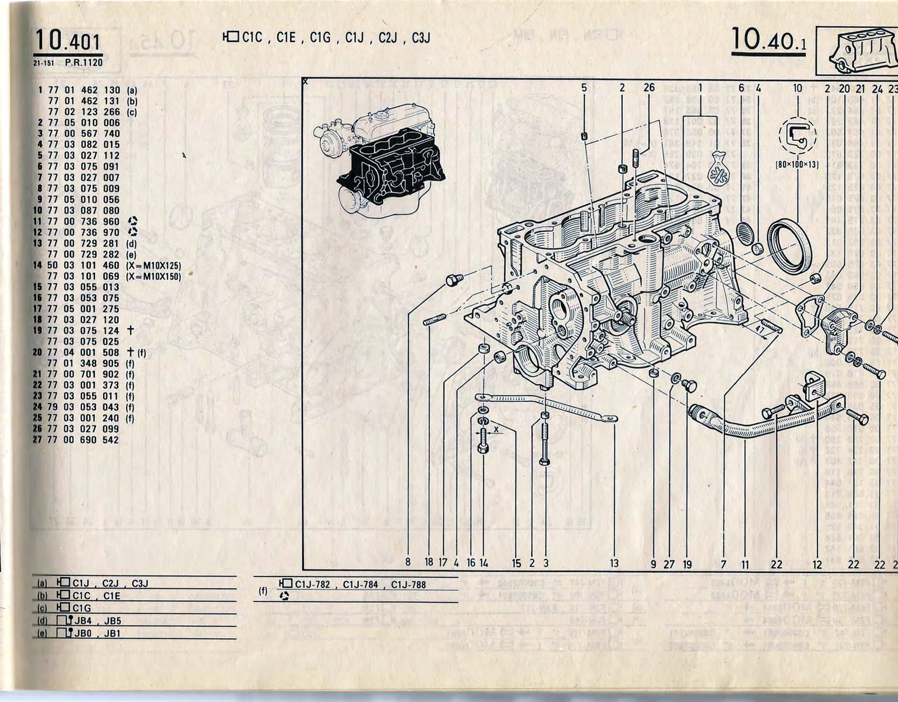 Parts catalogue page 10.40
