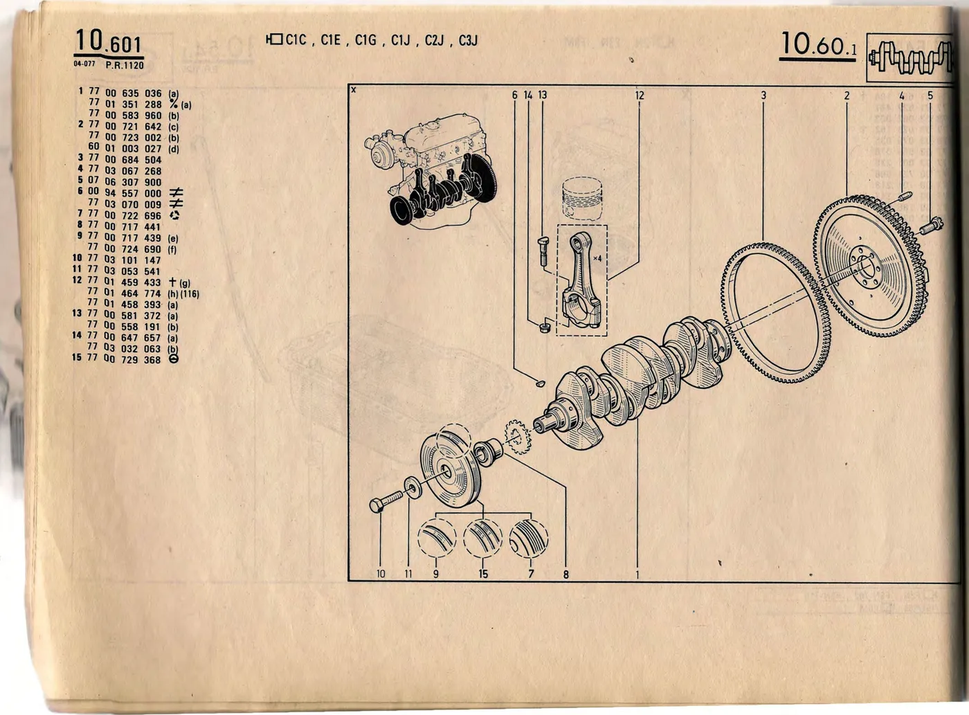 Parts catalogue page 10.60
