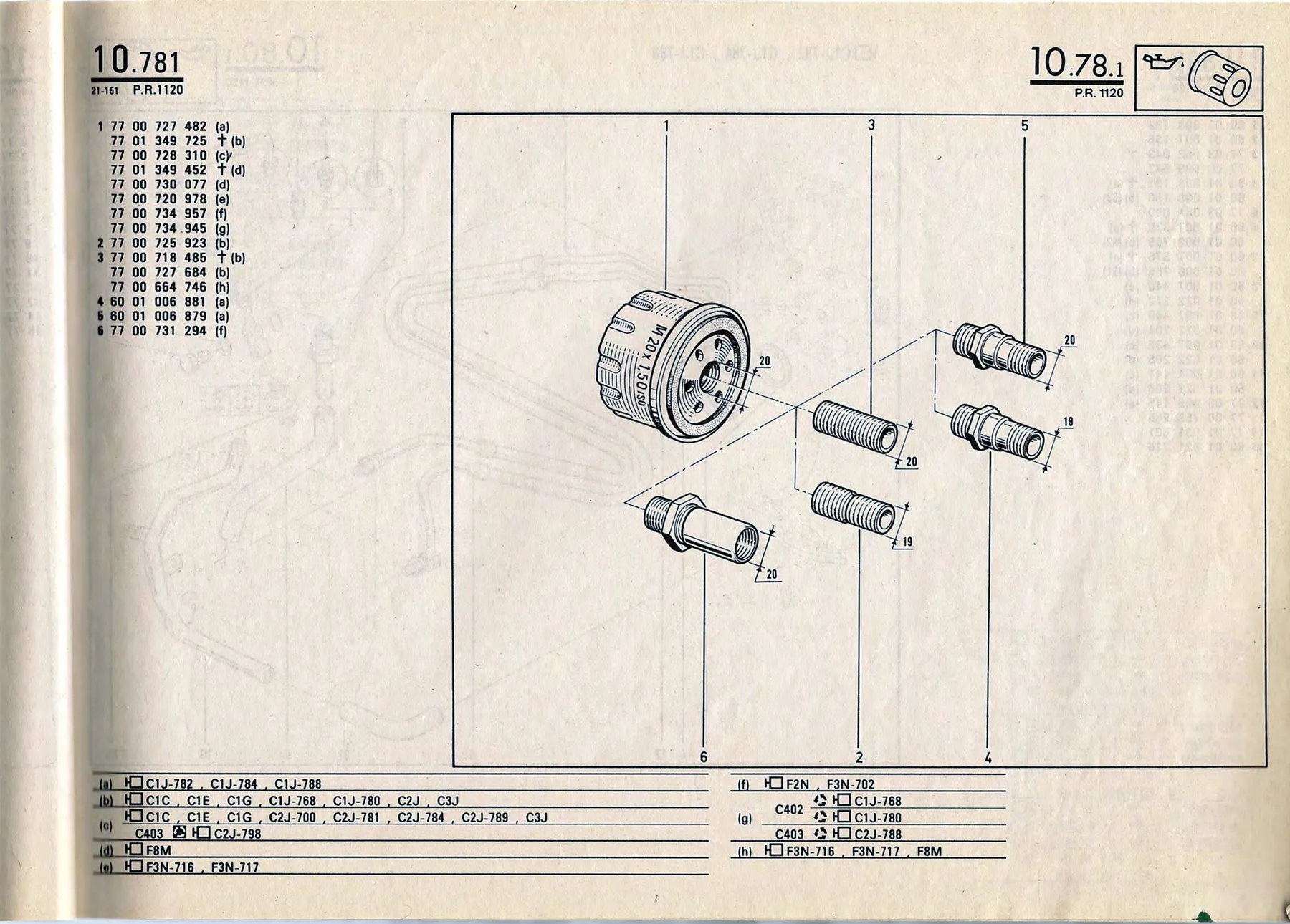 Parts catalogue page 10.78