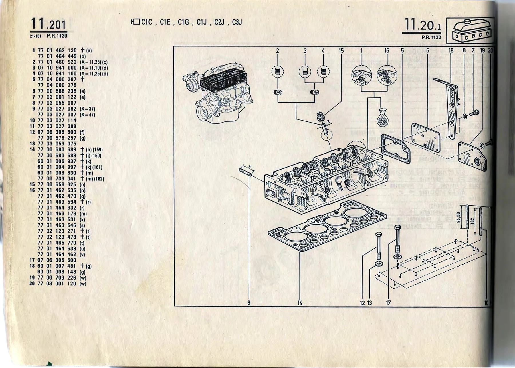 Parts catalogue page 11.20