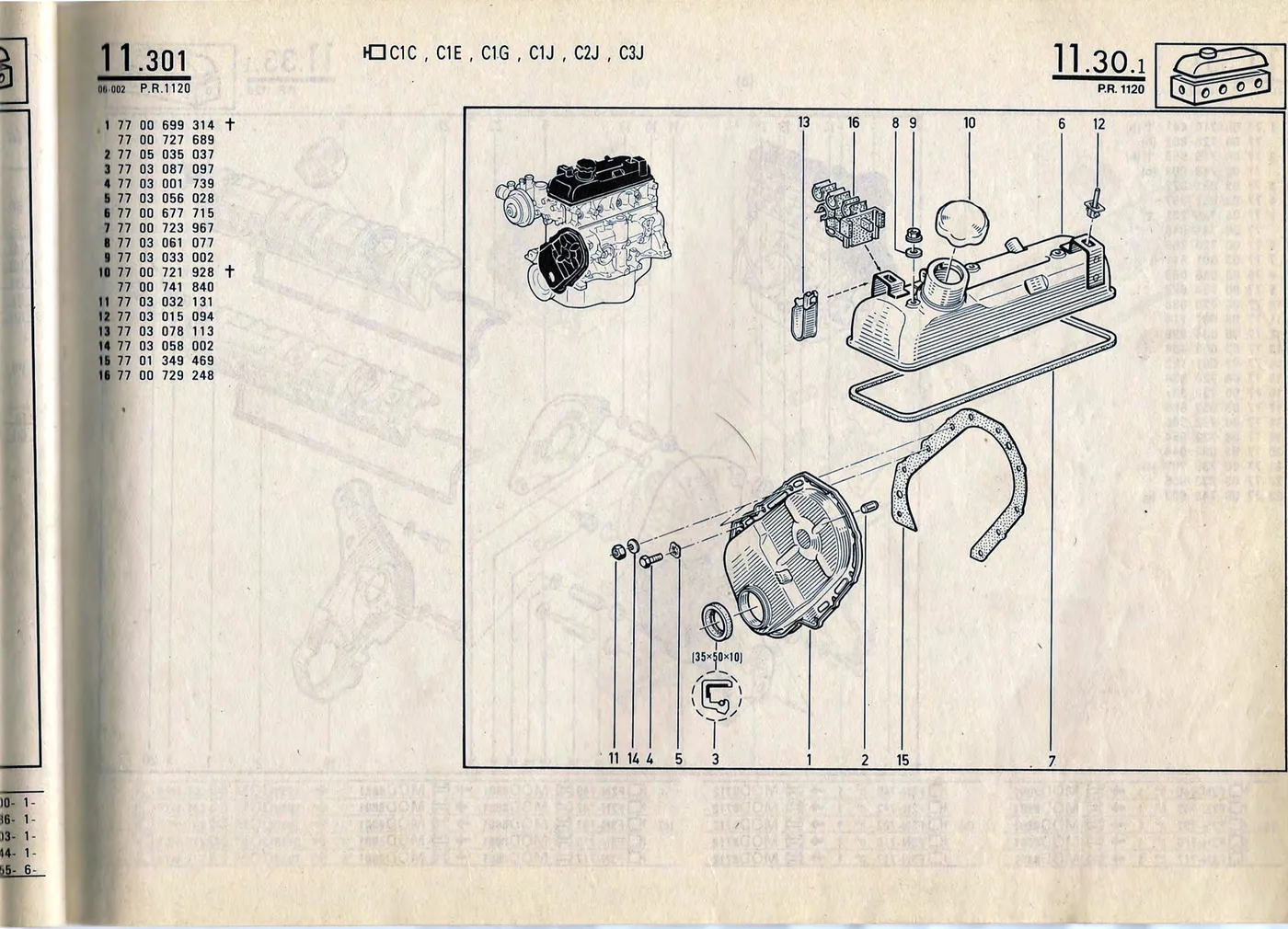 Parts catalogue page 11.30