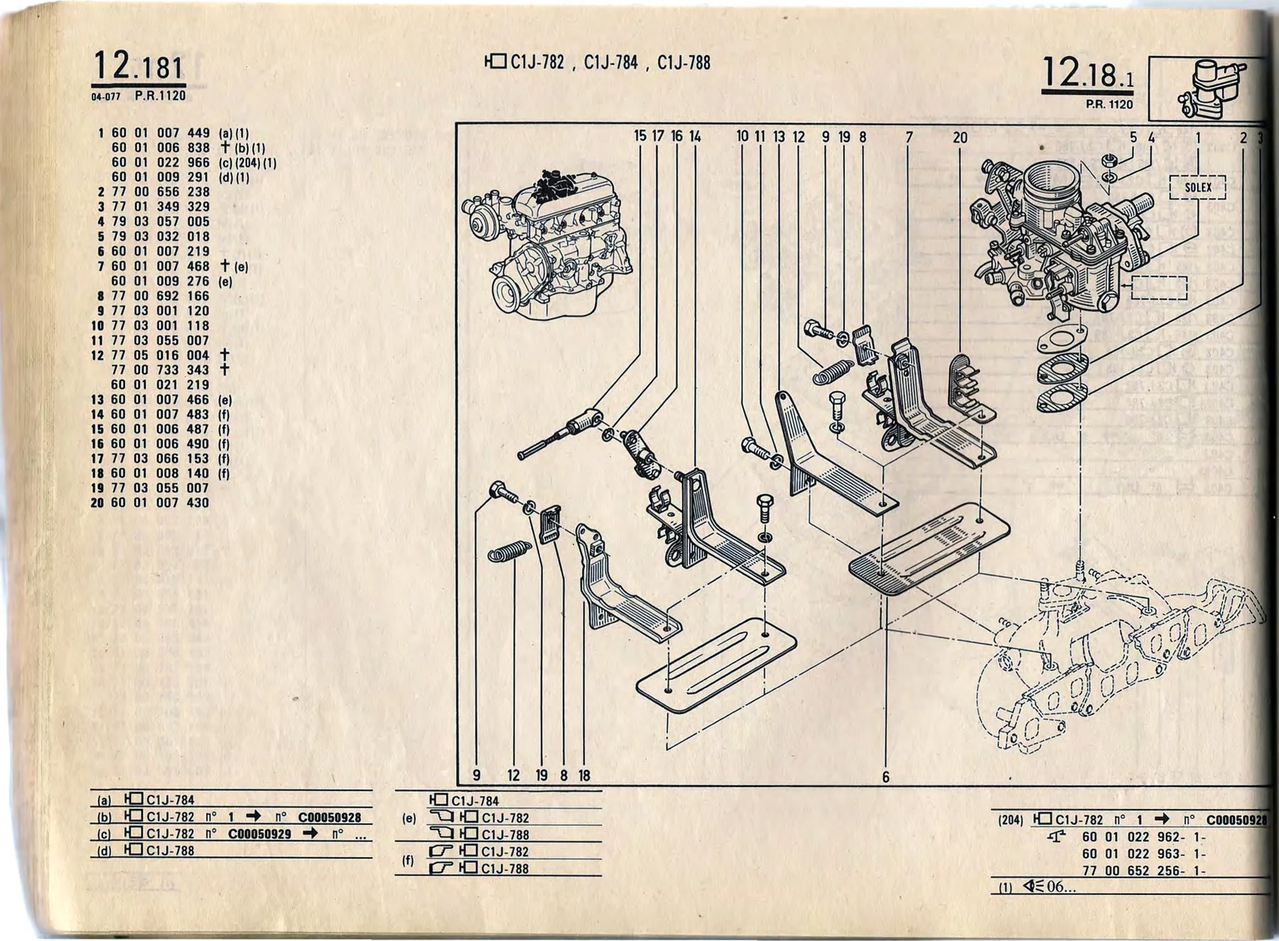 Parts catalogue page 12.18