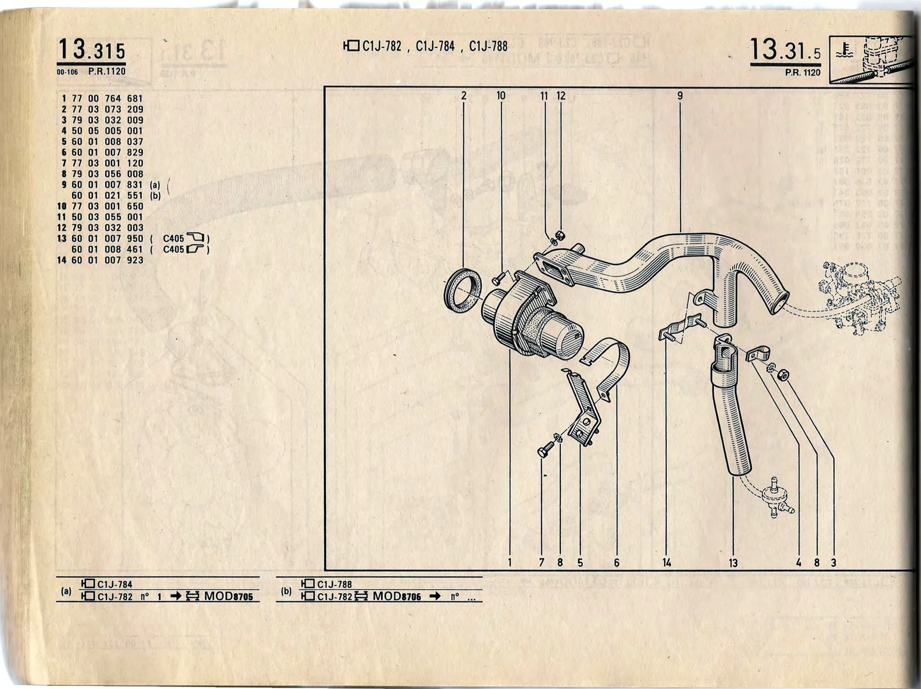 Parts catalogue page 13.31