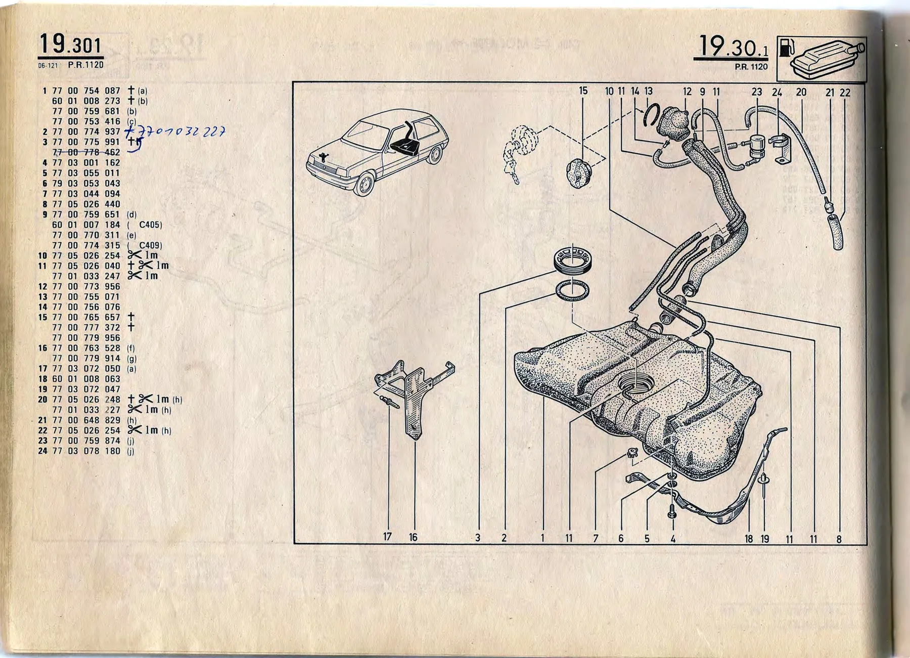Parts catalogue page 19.30