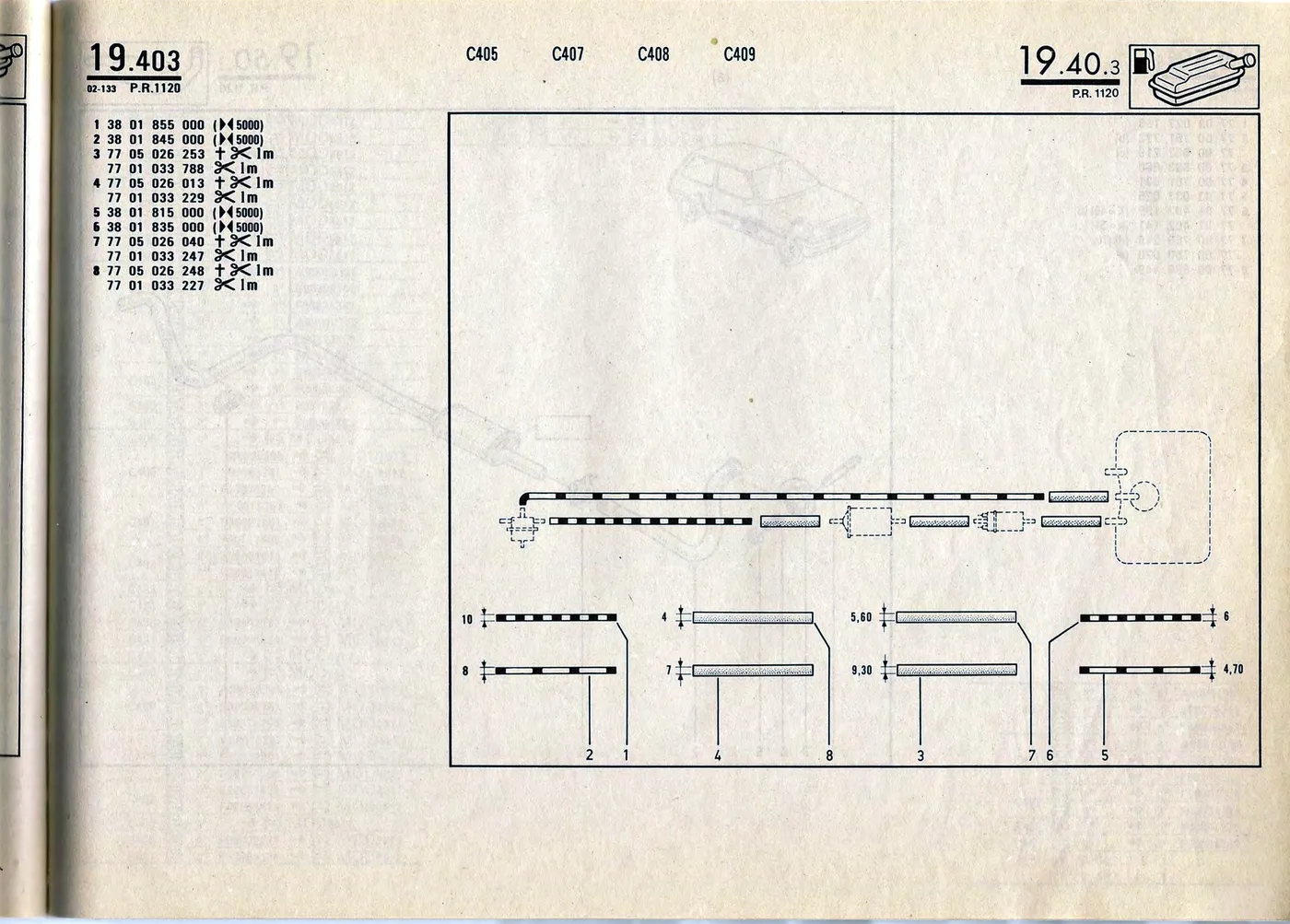 Parts catalogue page 19.40