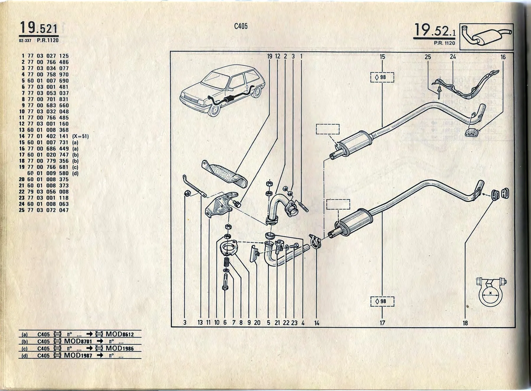 Parts catalogue page 19.52