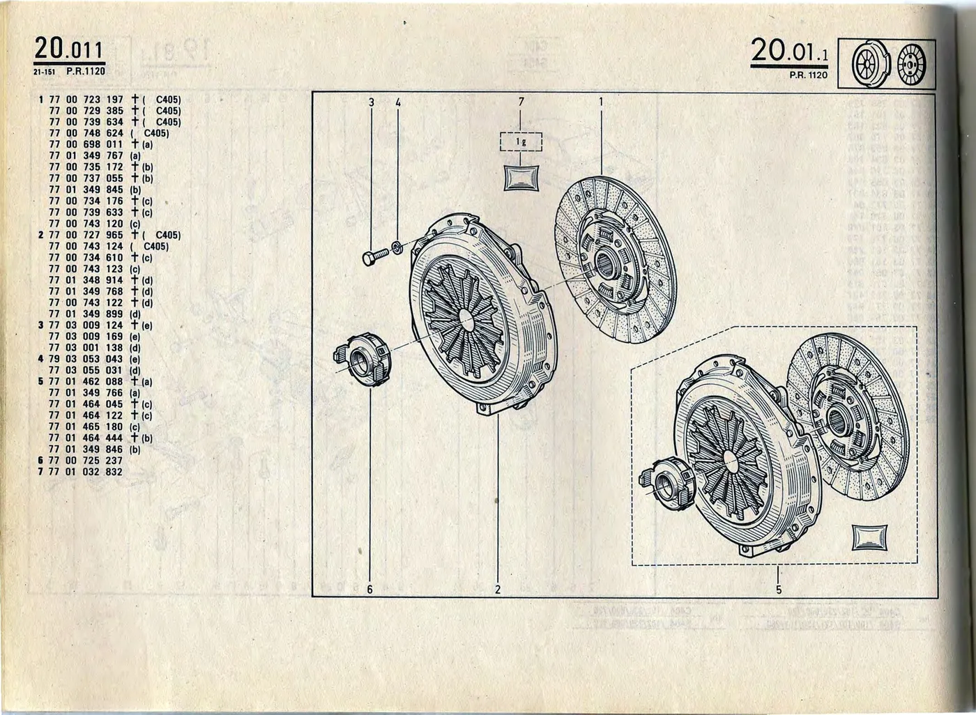 Parts catalogue page 20.01