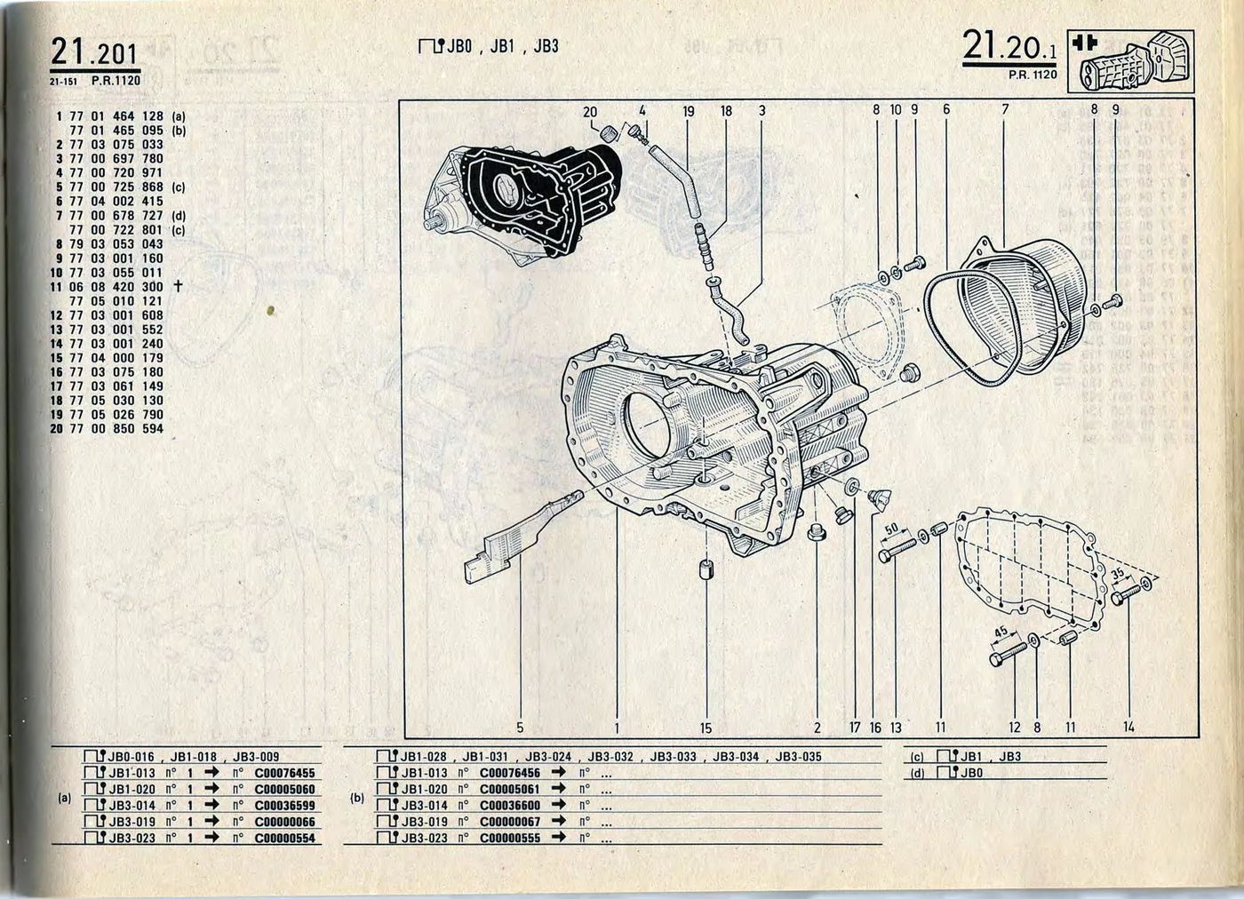 Parts catalogue page 21.20