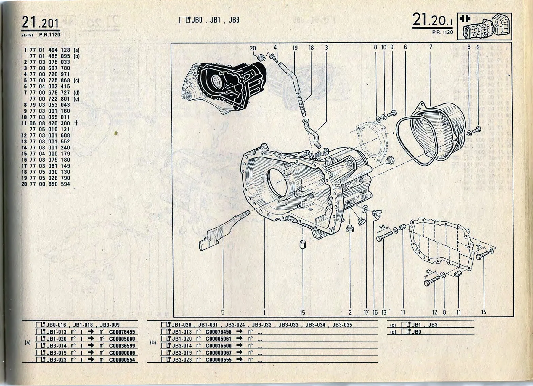 Parts catalogue page 21.20