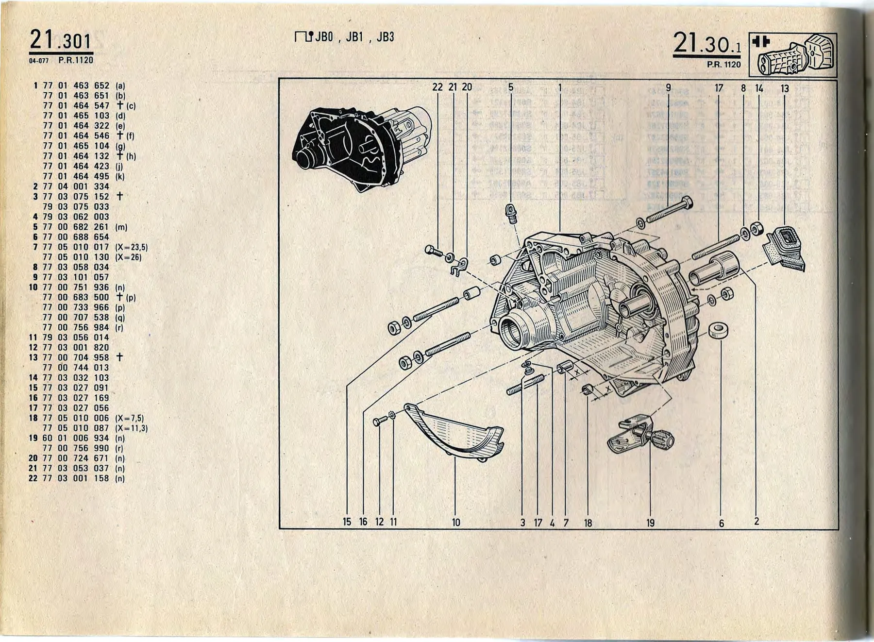 Parts catalogue page 21.30