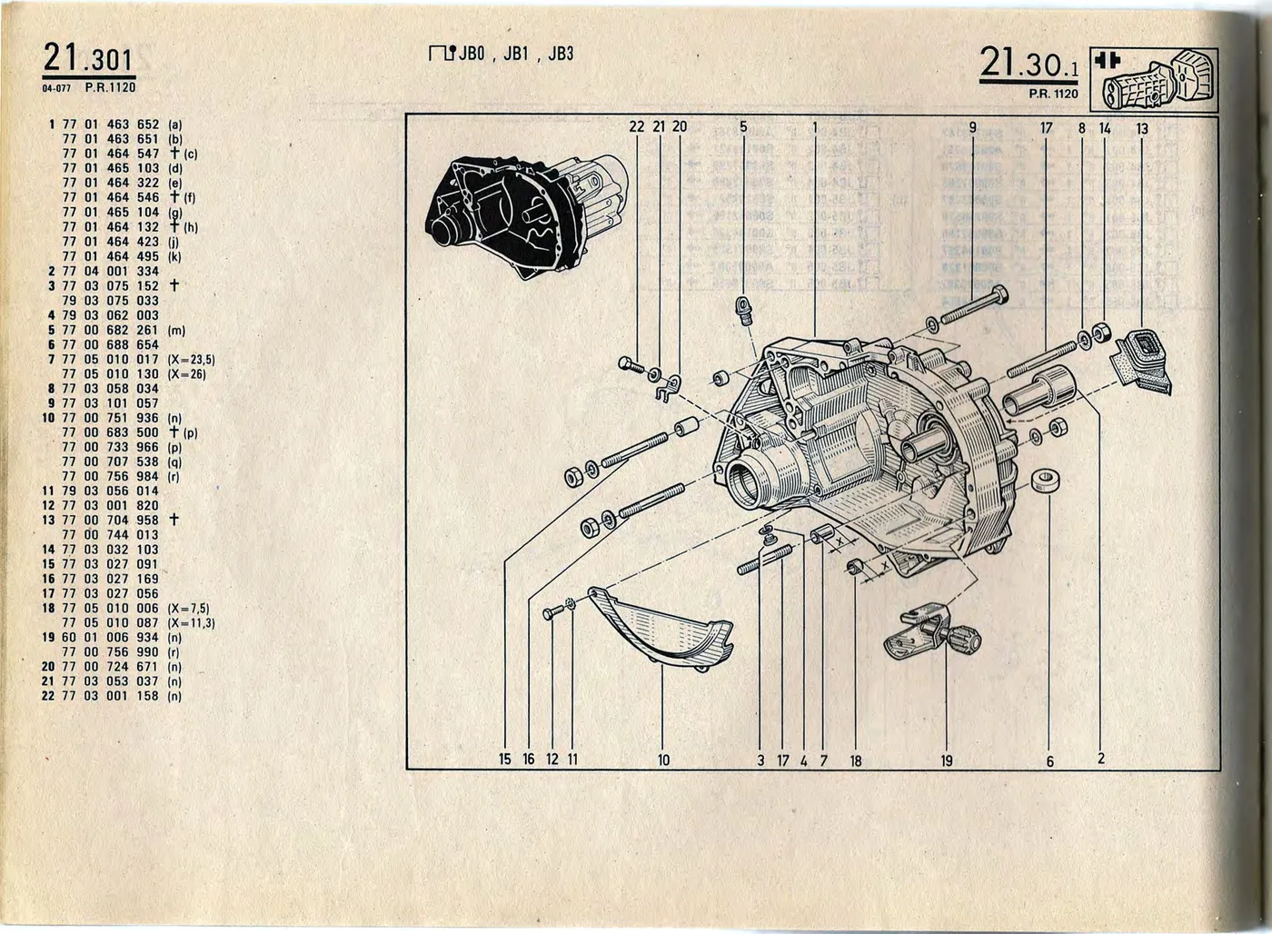 Parts catalogue page 21.30
