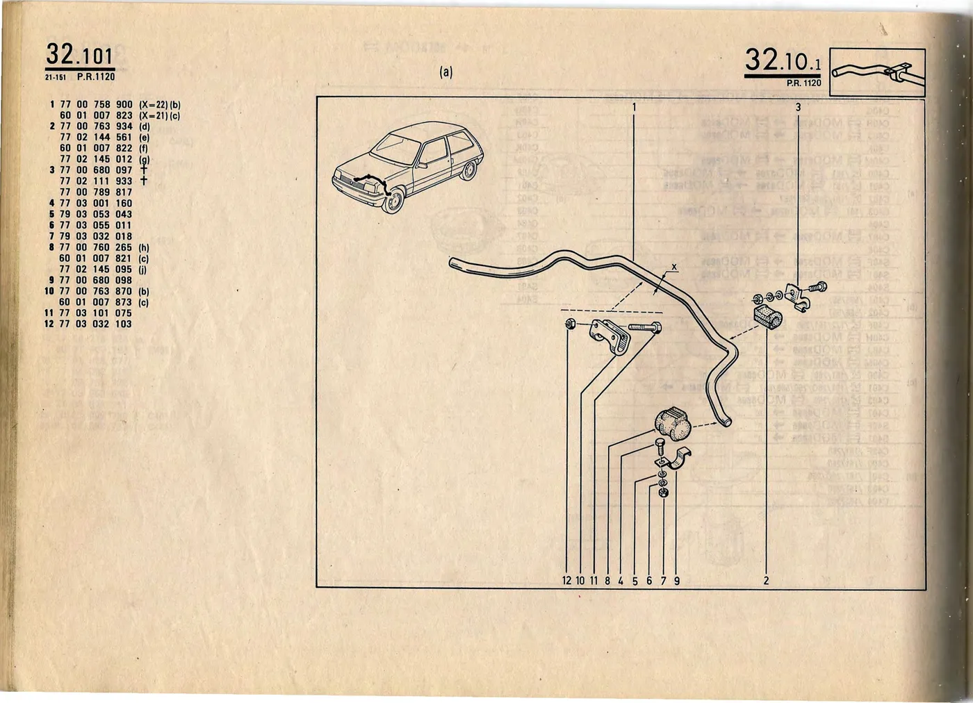 Parts catalogue page 32.10