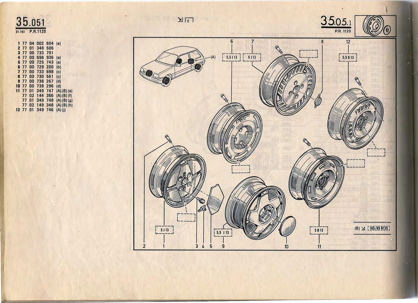 Parts catalogue page 35.05