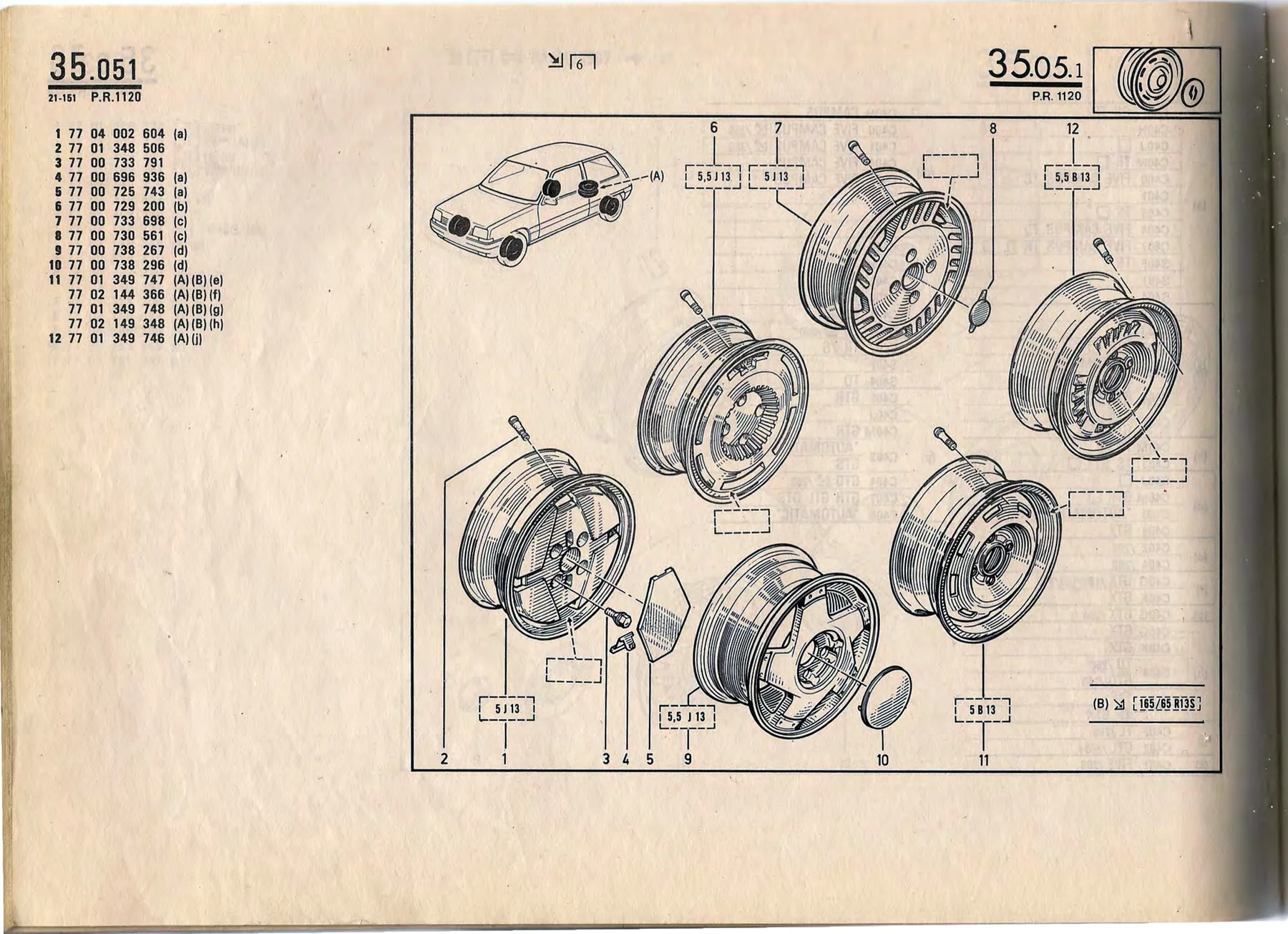 Parts catalogue page 35.05