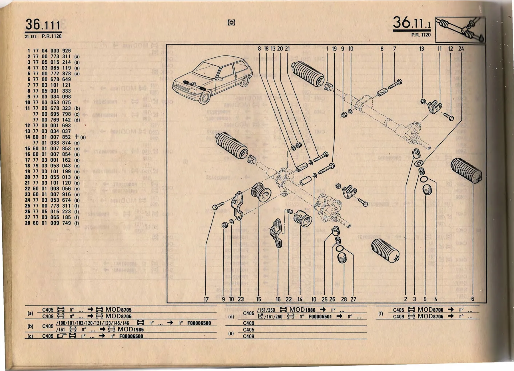 Parts catalogue page 36.11
