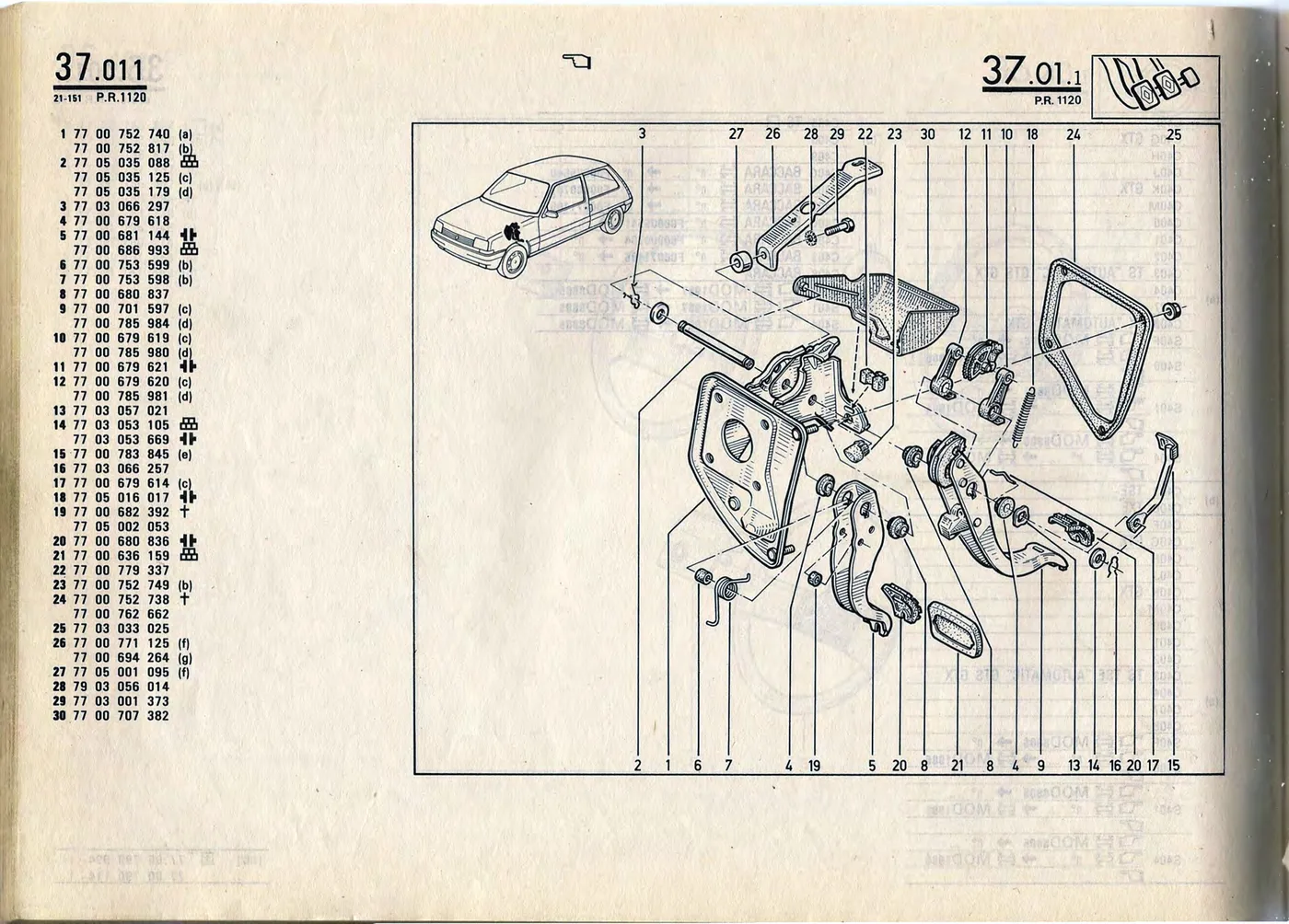 Parts catalogue page 37.01