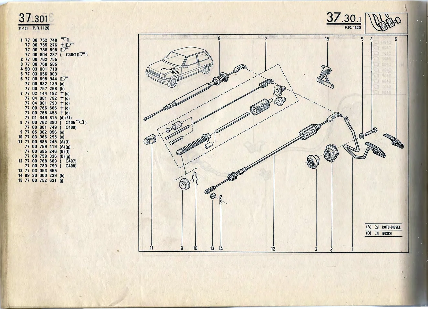 Parts catalogue page 37.30