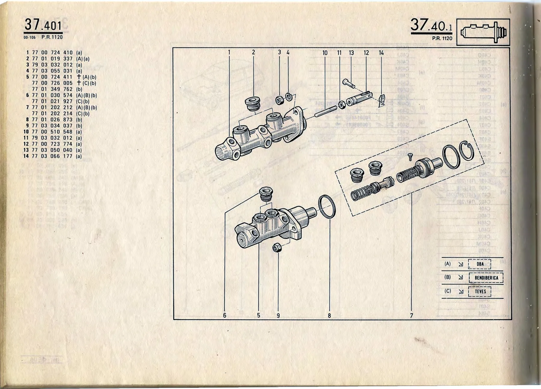 Parts catalogue page 37.40