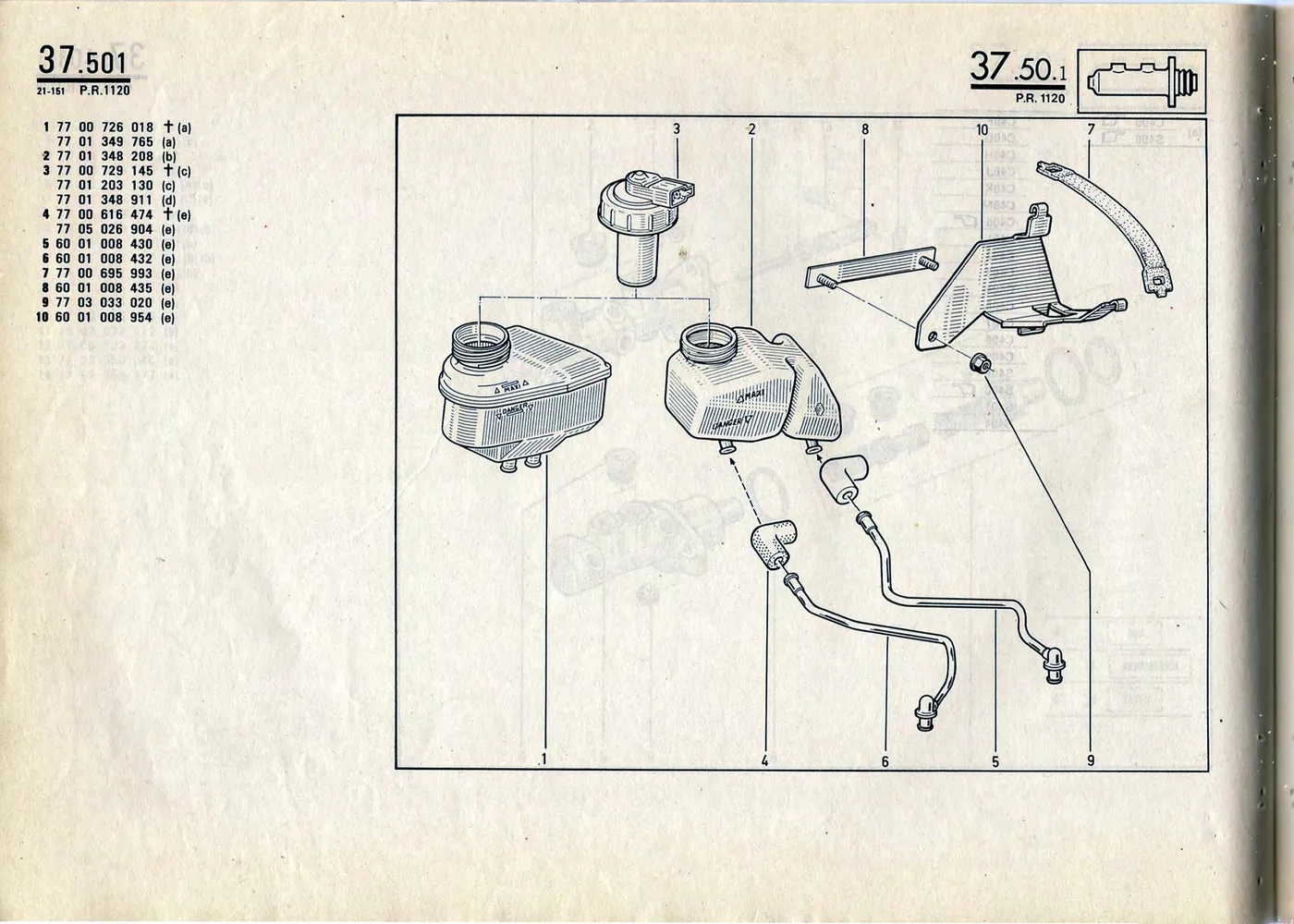 Parts catalogue page 37.50