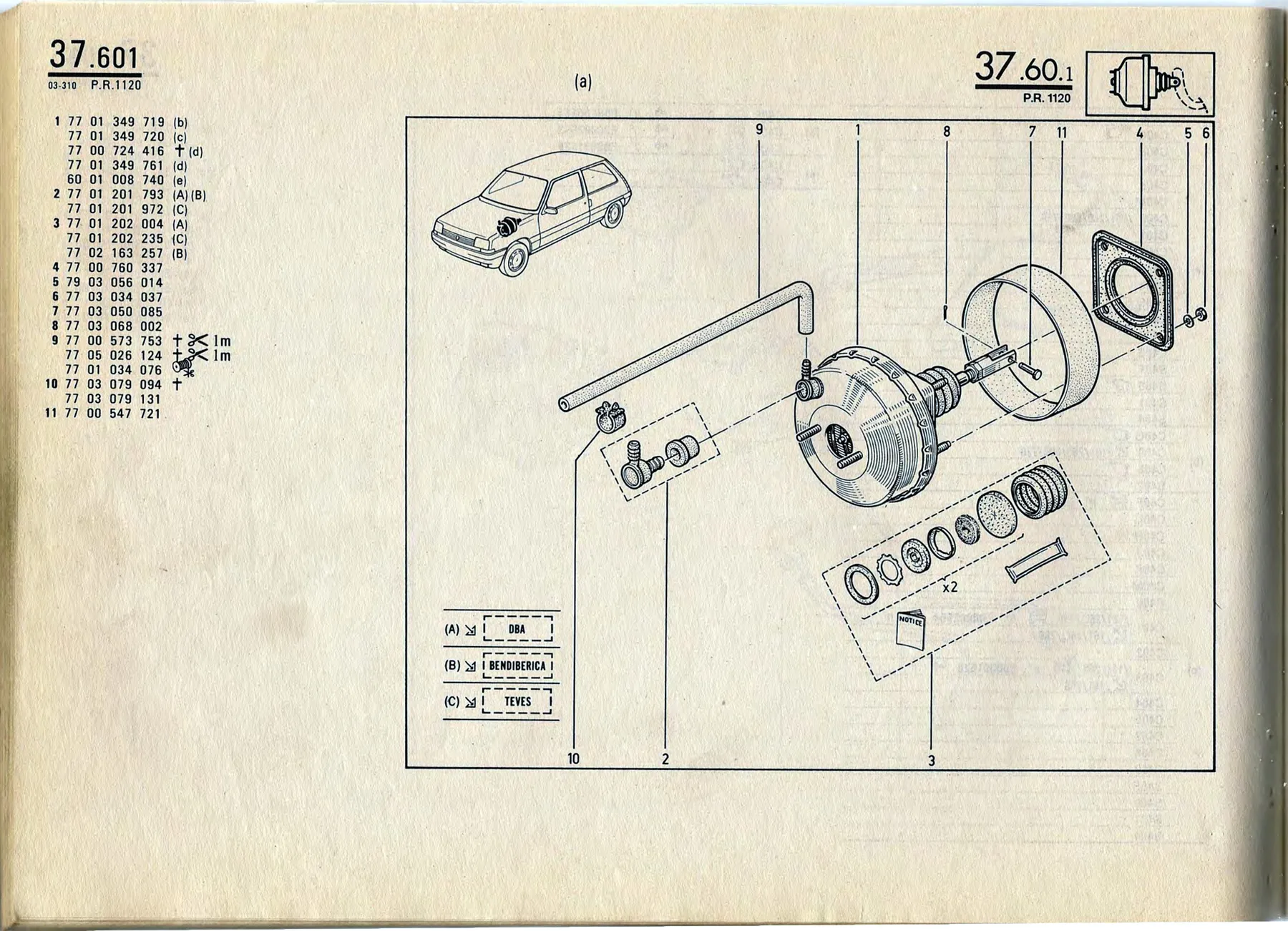 Parts catalogue page 37.60