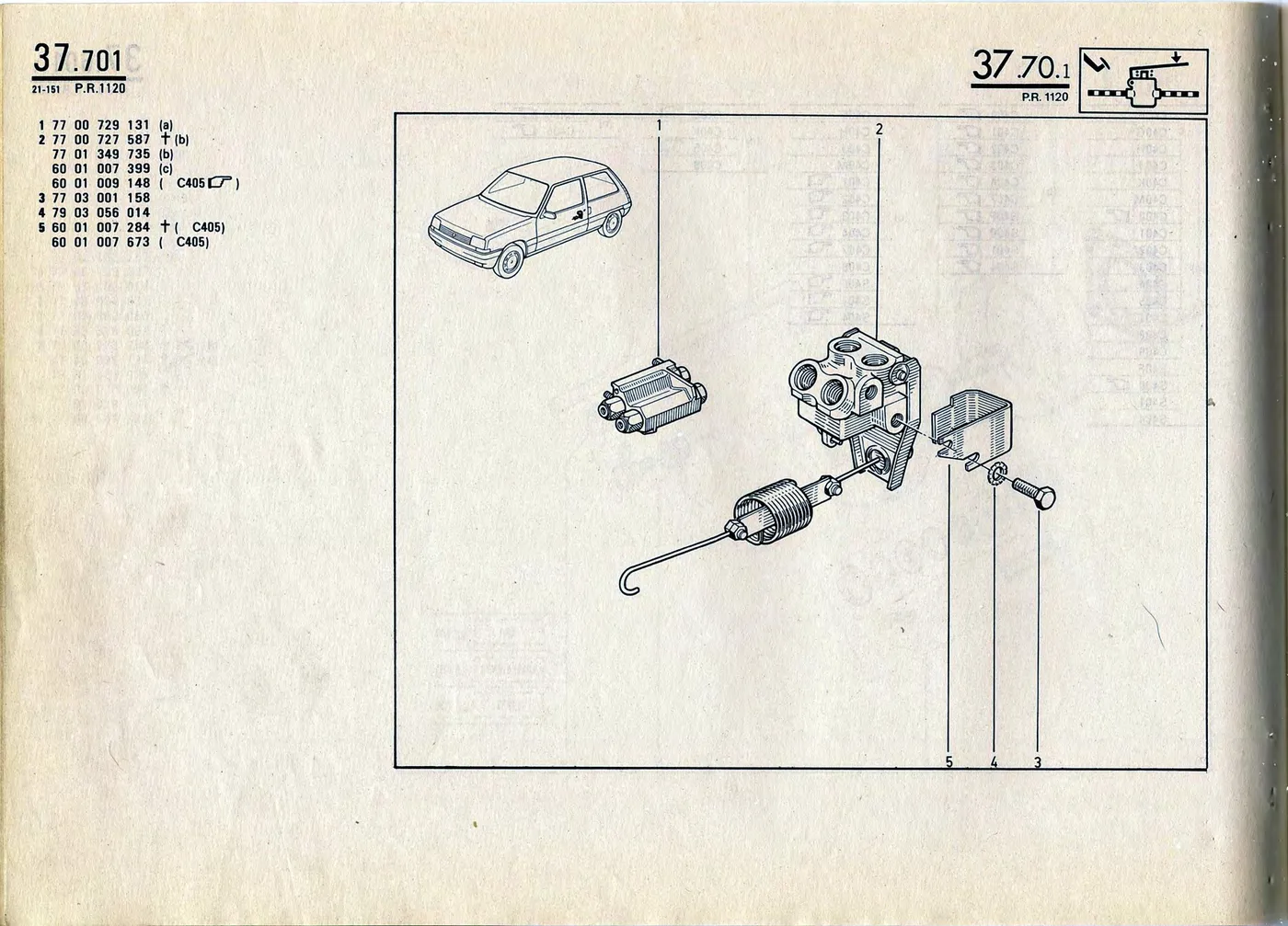 Parts catalogue page 37.70