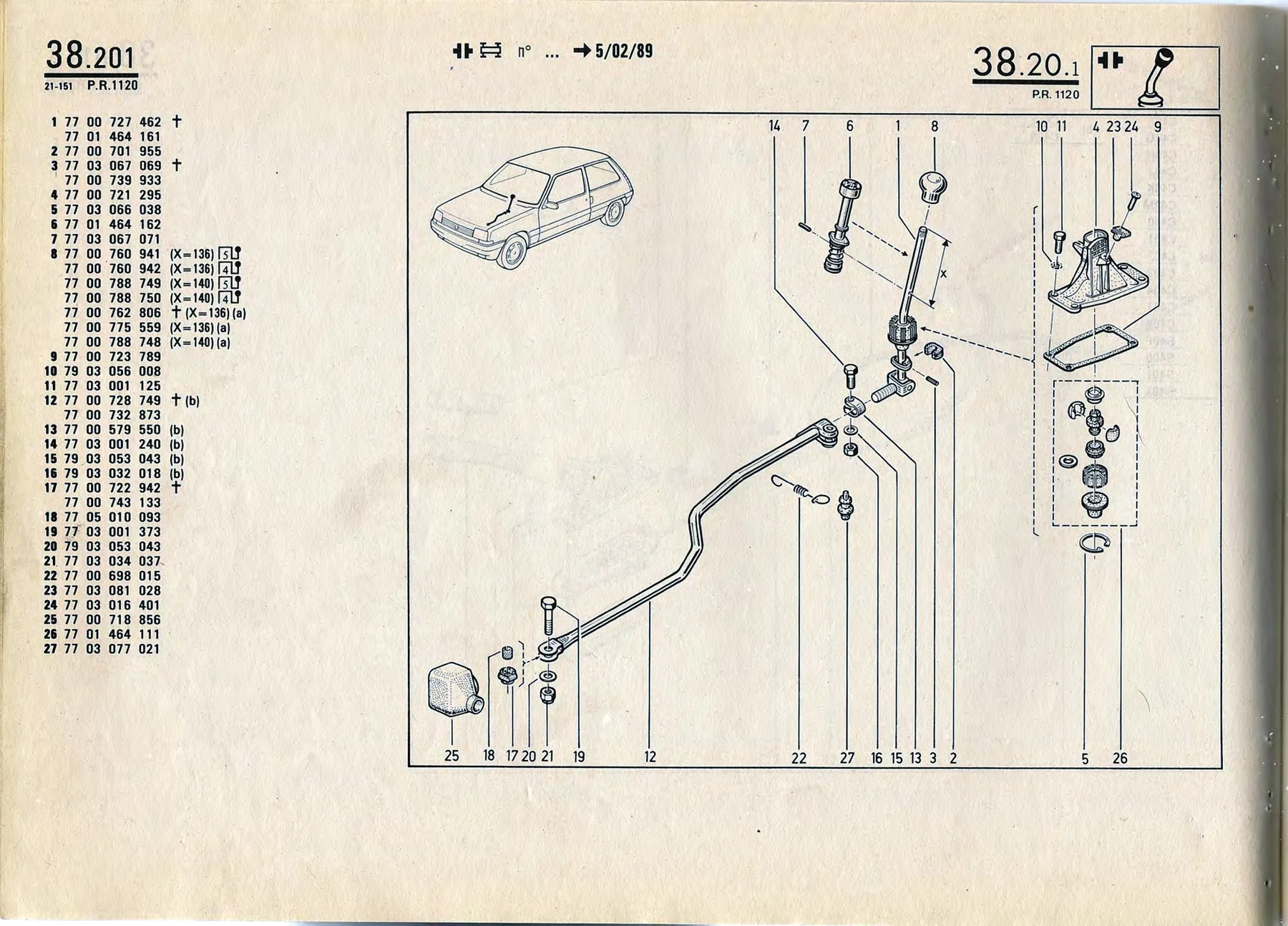 Parts catalogue page 38.20