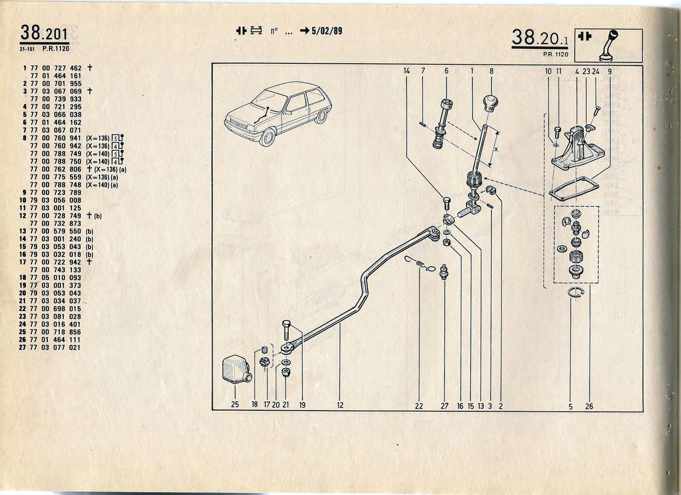 Parts catalogue page 38.20