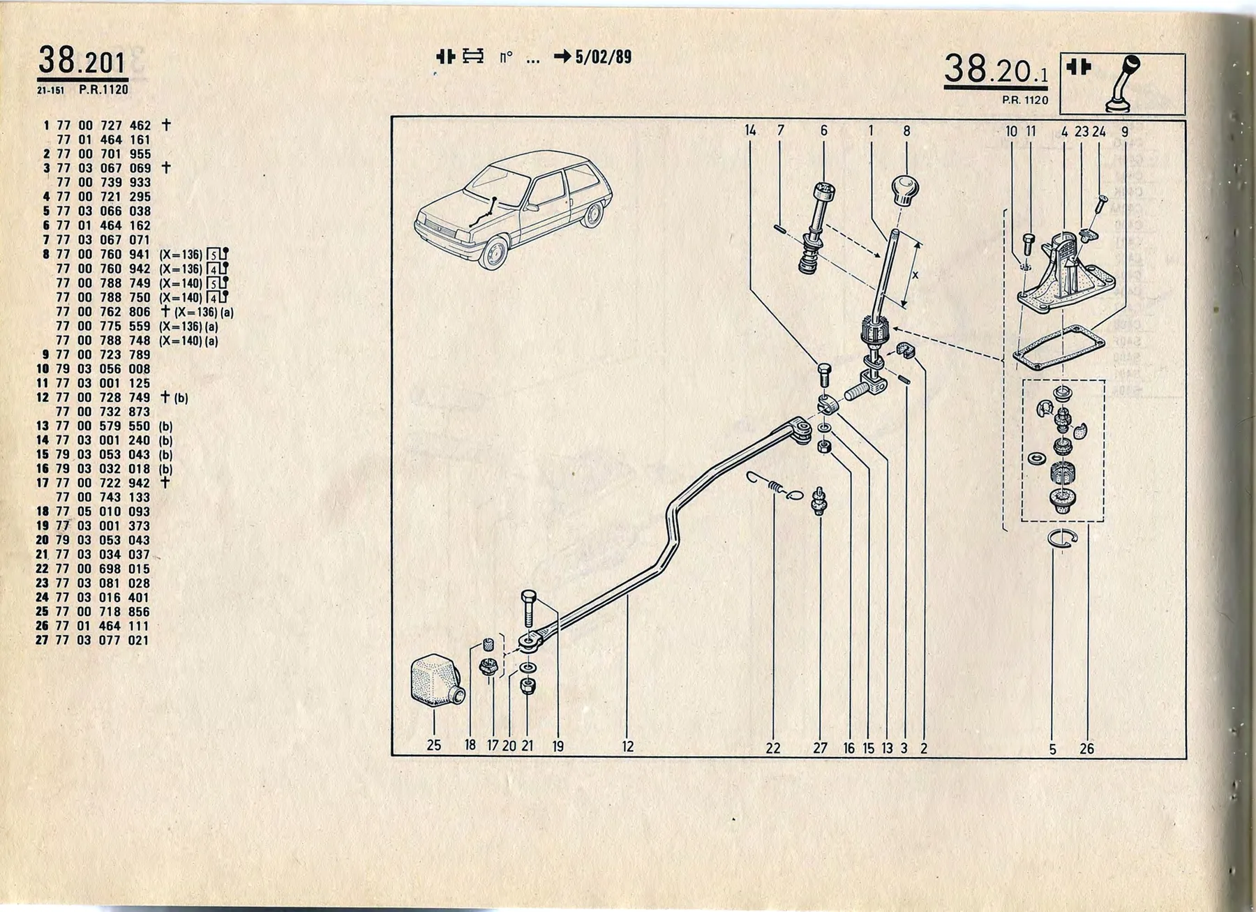 Parts catalogue page 38.20